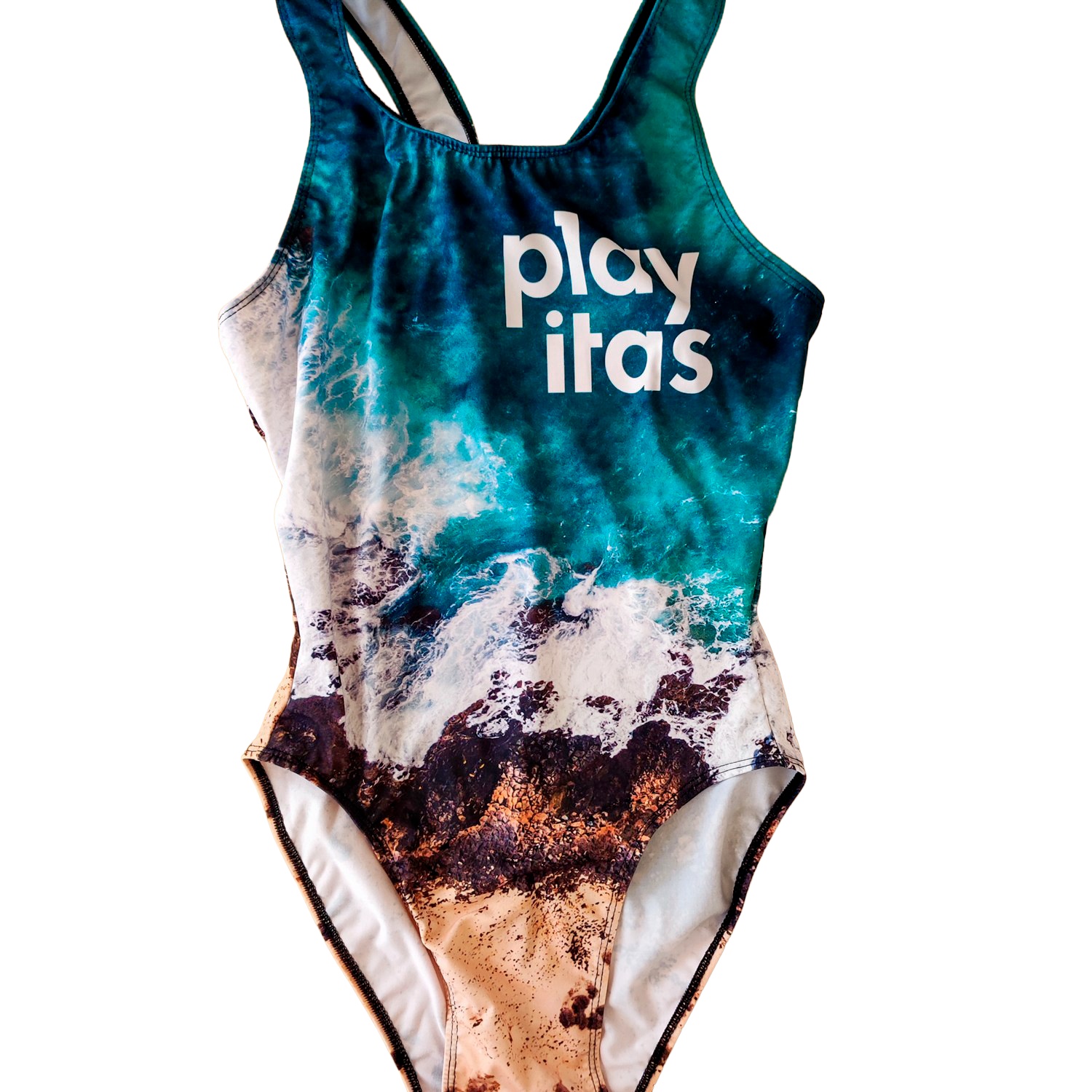 Bañador deportivo engomado full print