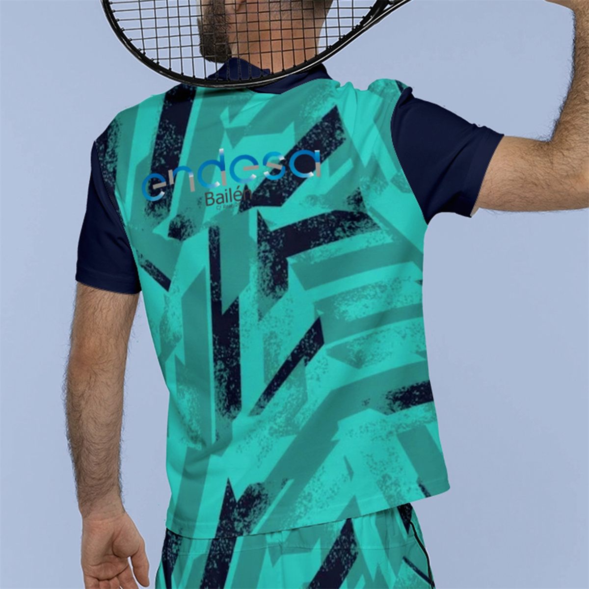 Camiseta de pádel en tejido técnico texturado